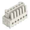 THT female header straight Pin spacing 3.5 mm light gray