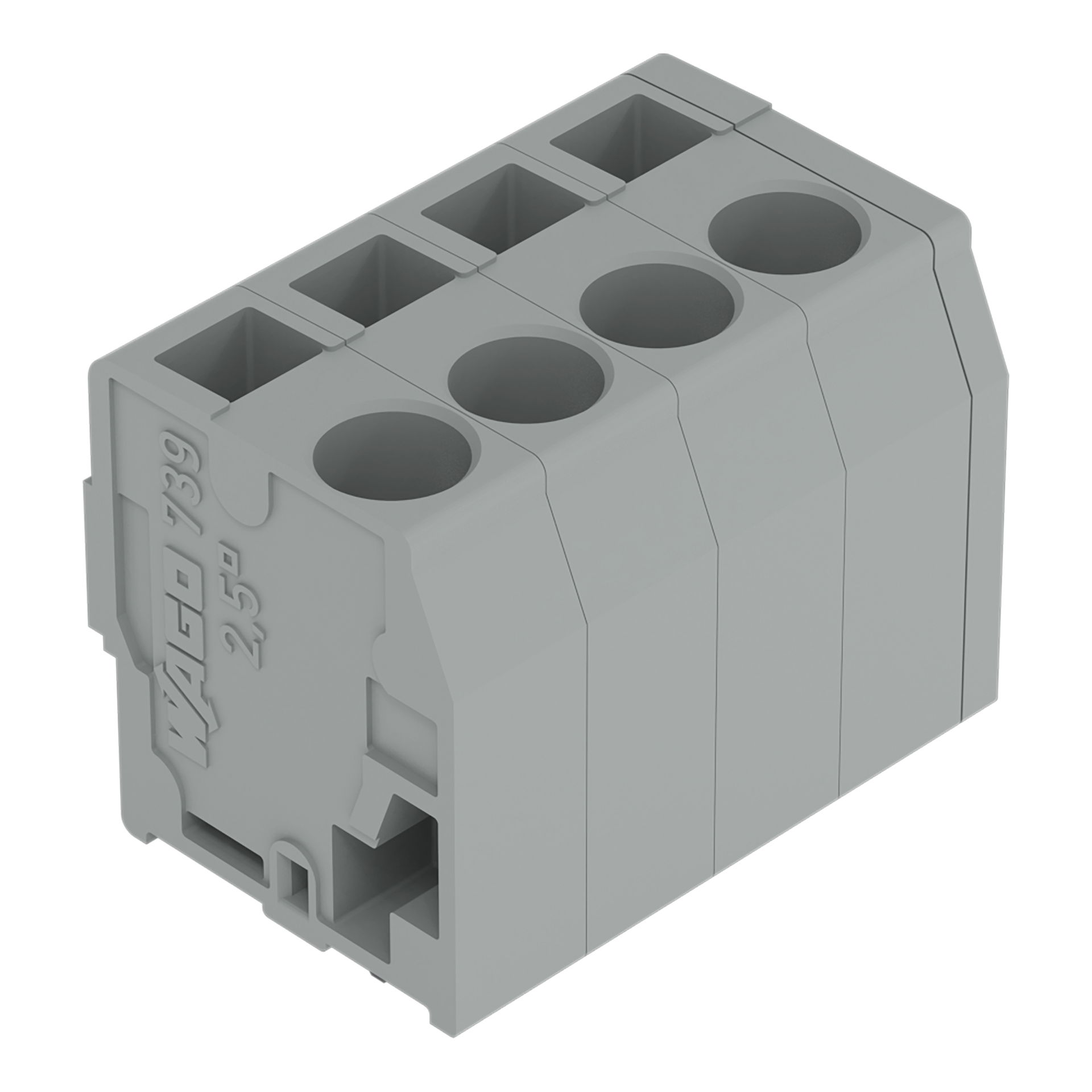 PCB terminal block 2.5 mm² Pin spacing 5 mm gray