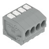 PCB terminal block push-button 1.5 mm² gray