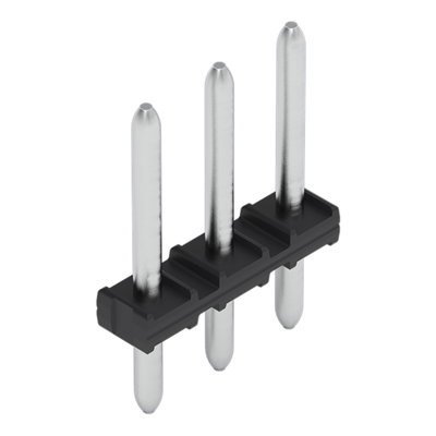 THT pin strip 1.0 mm Ø solder pin straight black