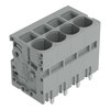 PCB terminal block 6 mm² Pin spacing 7.5 mm gray