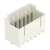 THT male header 1.0 mm Ø solder pin straight light gray