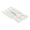 Gripping plate for female and male connectors 1 part light gray