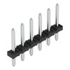 THT pin strip 1.0 mm Ø solder pin straight black