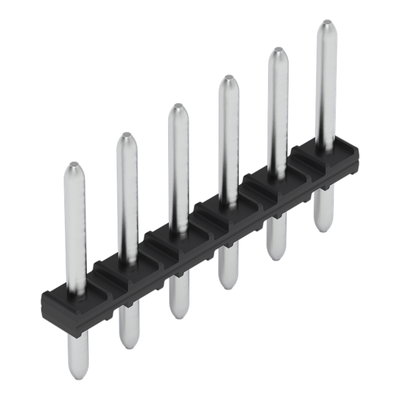 THT pin strip 1.0 mm Ø solder pin straight black