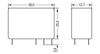 Basic relay Nominal input voltage: 230 VAC 2 changeover contacts