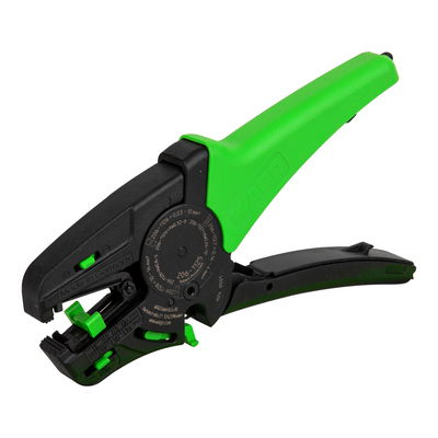 Wire stripper “Quickstrip Vario” Standard, 0.03 mm² … 16 mm² with wire cutter green/black