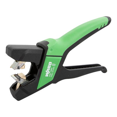 Stripping pliers for flat cables max. width 12 mm green/black