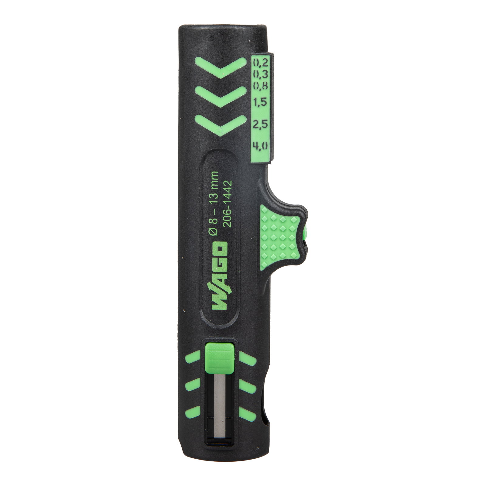 Universal cable stripper for Ø 8 mm … 13 mm green/black