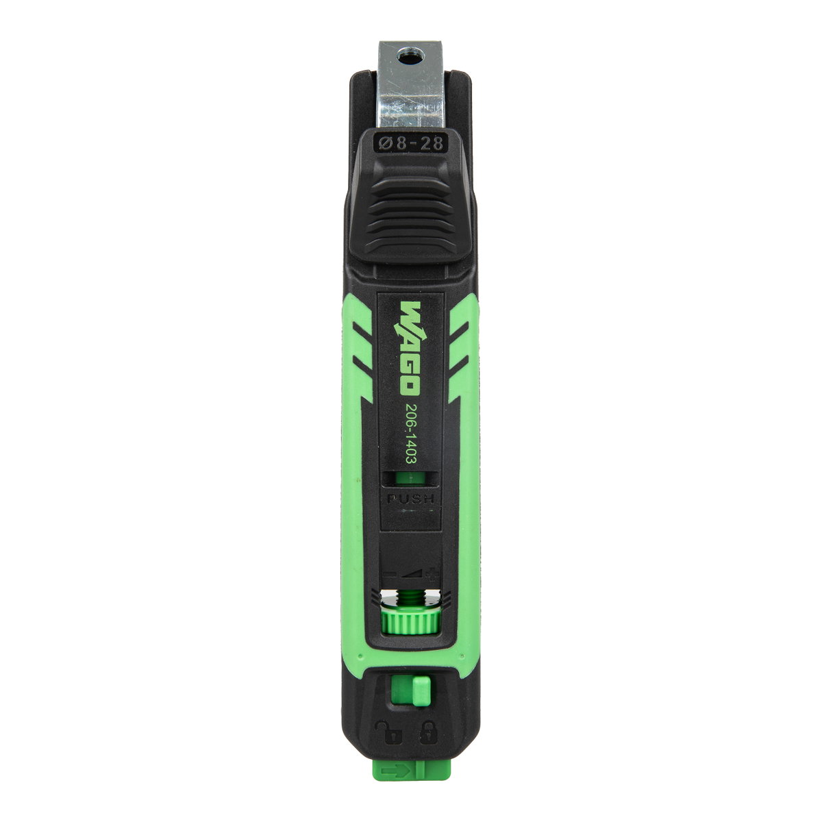Cable knife for Ø 8 mm … 28 mm / 0.31" … 1.10" with intelligent bracket change system