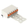 1-conductor THT female connector angled push-button Push-in CAGE CLAMP® light gray