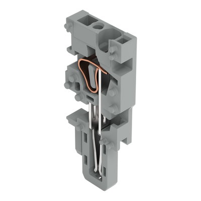 Center module for 1-conductor female connector CAGE CLAMP® 4 mm² gray