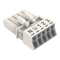 Socket 5-pole Cod. A white