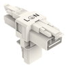 T-distribution connector 3-pole Cod. A white