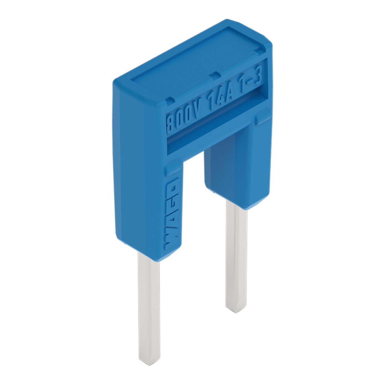 Jumper from 1 to 3 insulated blue