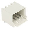 THT male header 1.0 mm Ø solder pin angled light gray