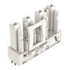 Socket for PCBs straight 4-pole white