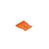 Strain relief plate for female and male connectors 25 mm wide orange