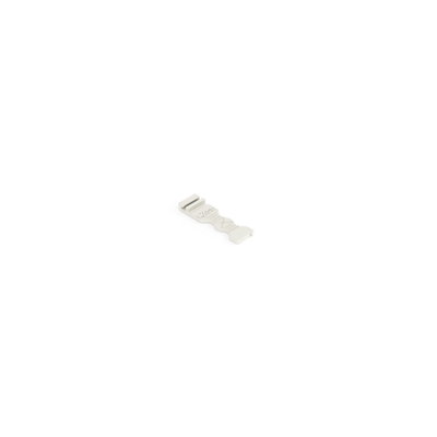 Strain relief plate for female and male connectors 6 mm wide light gray