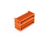 THT double-deck male header 1.0 x 1.0 mm solder pin angled orange