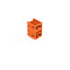 THT double-deck male header 1.0 x 1.0 mm solder pin angled orange