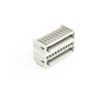 THT double-deck male header 1.0 x 1.0 mm solder pin angled light gray