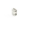 THT double-deck male header 1.0 x 1.0 mm solder pin angled light gray