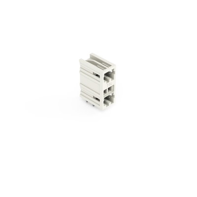 THT double-deck male header 1.0 x 1.0 mm solder pin angled light gray
