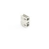 THT double-deck male header 1.0 x 1.0 mm solder pin angled light gray
