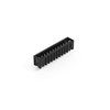 THR male header 1.0 x 1.0 mm solder pin straight black