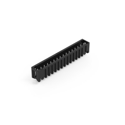 THR male header 1.0 x 1.0 mm solder pin straight black