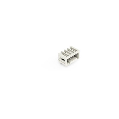THT male header 1.0 x 1.0 mm solder pin angled light gray