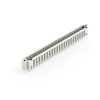 THT male header 1.0 x 1.0 mm solder pin straight light gray
