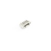THT male header 1.0 x 1.0 mm solder pin angled light gray