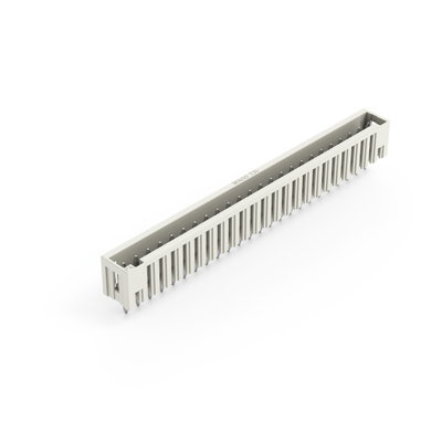 THT male header 1.0 x 1.0 mm solder pin straight light gray