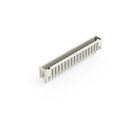 THT male header 1.0 x 1.0 mm solder pin straight light gray