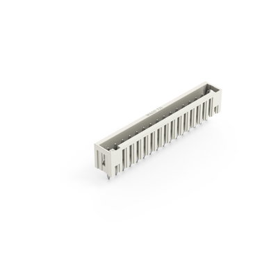THT male header 1.0 x 1.0 mm solder pin straight light gray