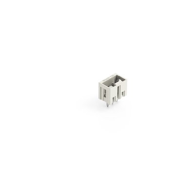 THT male header 1.0 x 1.0 mm solder pin straight light gray