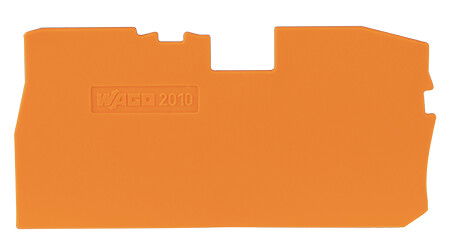 End plate 1 mm thick orange