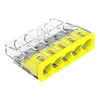 PUSH WIRE® splicing connector for solid conductors max. 2.5 mm² transparent