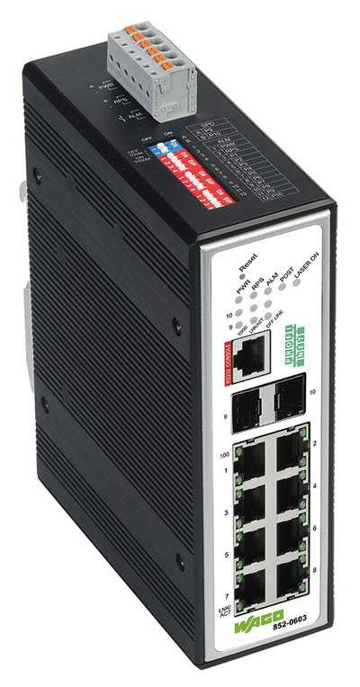 Industrial Managed Switch 8-port 100Base-TX 2-Slot 1000BASE-SX/LX