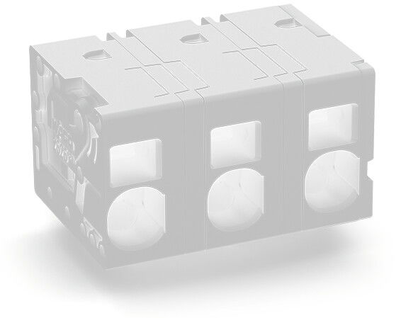 PCB terminal block 6 mm² Pin spacing 12.5 mm gray