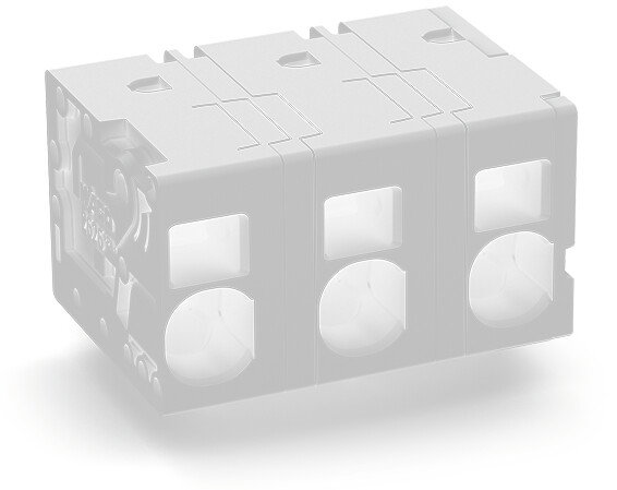 PCB terminal block 6 mm² Pin spacing 12.5 mm gray
