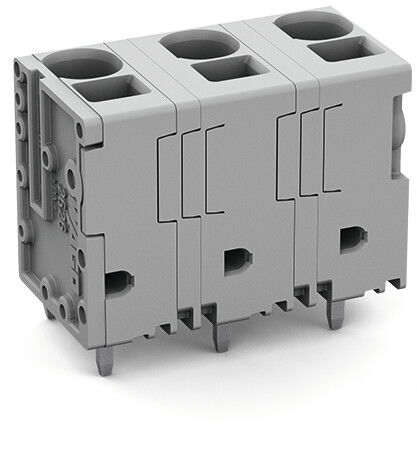 PCB terminal block 6 mm² Pin spacing 12.5 mm gray