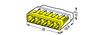 PUSH WIRE® splicing connector for solid and stranded conductors max. 4 mm² transparent