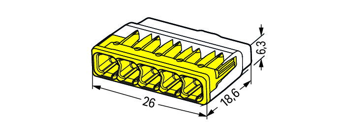PUSH WIRE® splicing connector for solid and stranded conductors max. 4 mm² transparent – Image 2 of 2