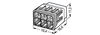 PUSH WIRE® splicing connector for solid and stranded conductors max. 4 mm² transparent