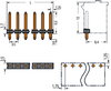 THT pin strip 1.0 mm Ø solder pin straight black