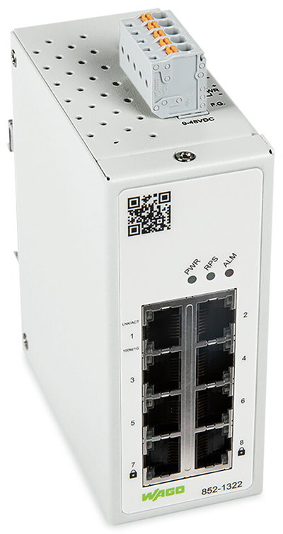 Industrial Managed Switch 8 Ports 1000Base-T MAC Security