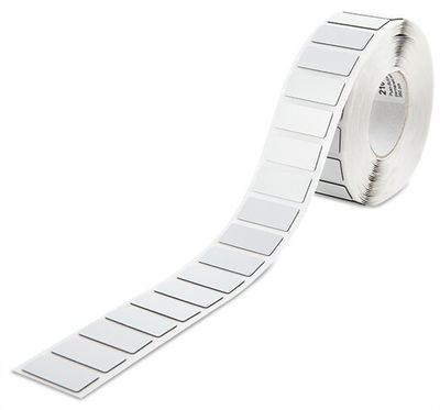 Push-button marker for frames, to be snapped in or glued in place silver-colored